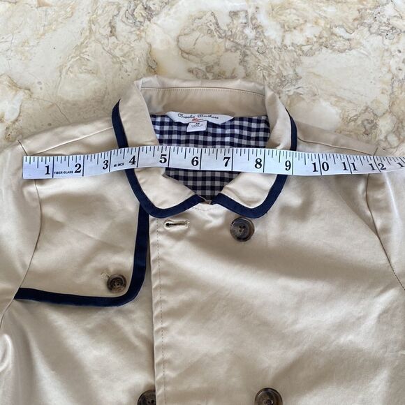 Brooks Brothers Girls Double Breasted Trench Coat - Picture 12 of 14
